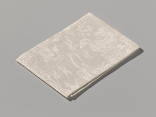 Napkin with a hunting scene