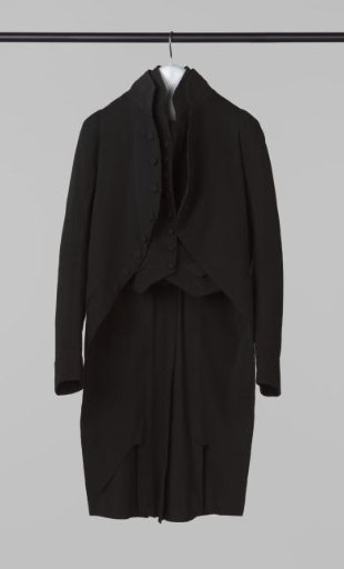 Frock coat of black cloth, with a black lining