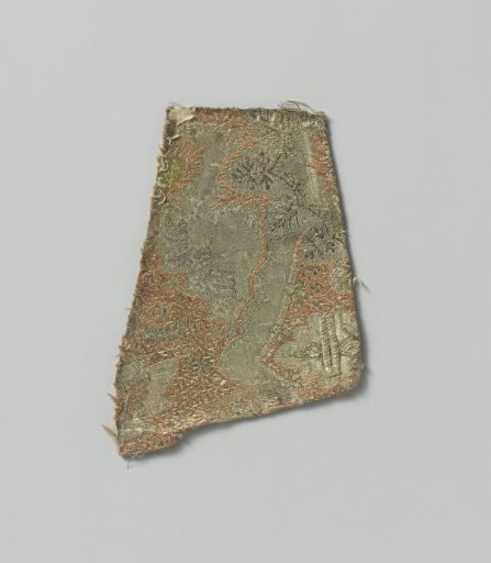 Fragment of multicolored brocatel