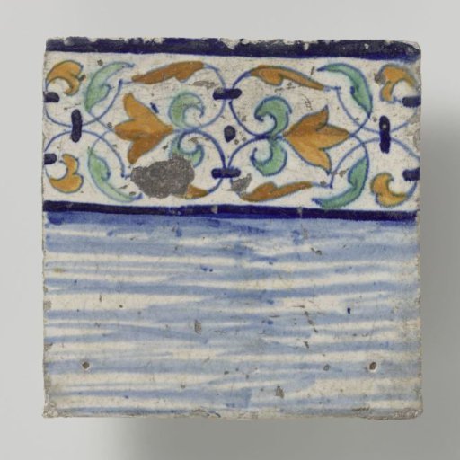 Tile Tableau with a Mounted Man in Armor