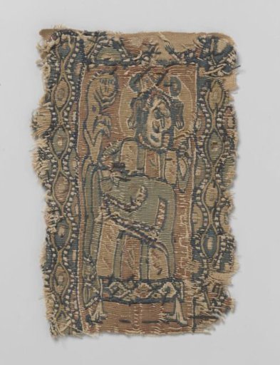 Textile fragment in tapestry work