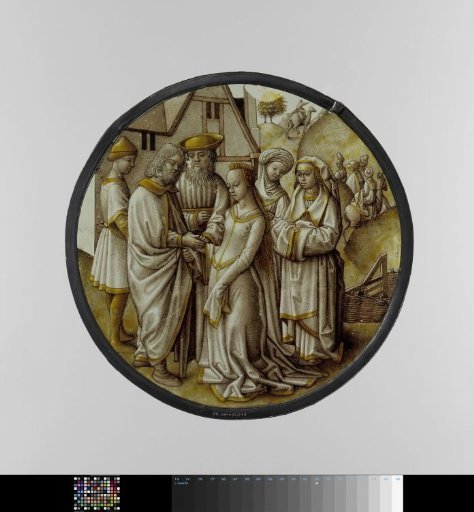 Abraham blesses the marriage of Isaac and Rebekah