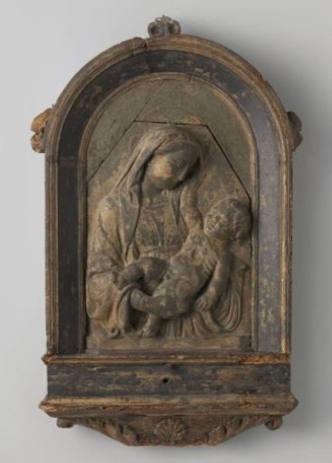 Mary with Child, half-length portrait