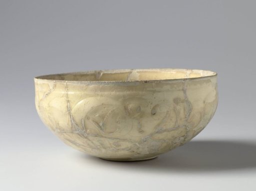 Bowl with incised scrolls