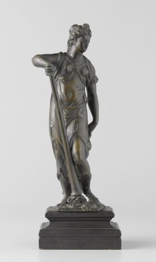 Female figure with an inverted torch: Peace