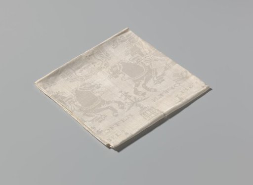 Napkin with the capture of Lille by Eugene of Savoy