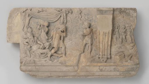 The Drunkenness of Noah and the History of Lot and his Daughters, Fragment of a Frieze from a Chimney-Piece