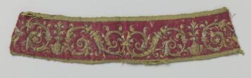 Fragment of an embroidery