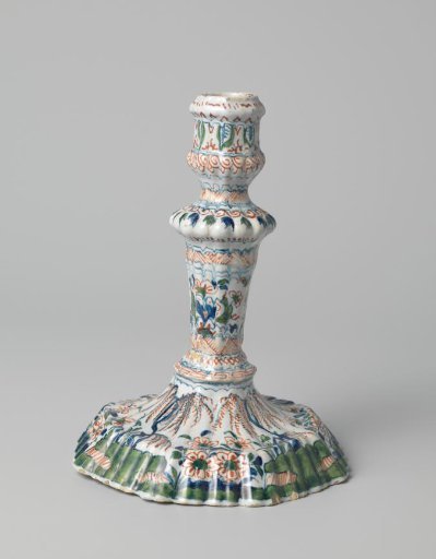 Candelabrum with multicolored painting