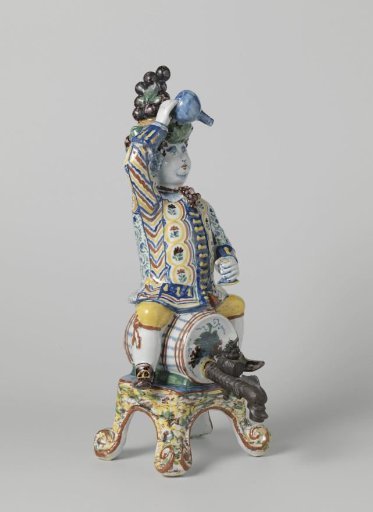 Man astride a Barrel