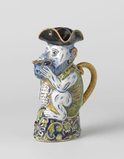 Milk jug in the shape of a monkey