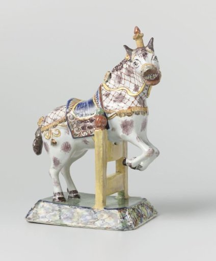 Pair of jumping horses