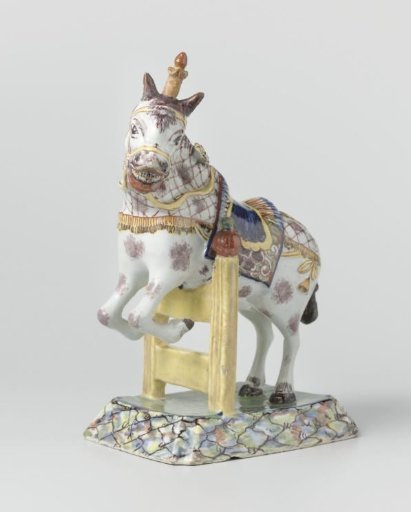Pair of jumping horses