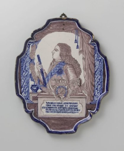 Plate with Prince William Charles Henry Friso