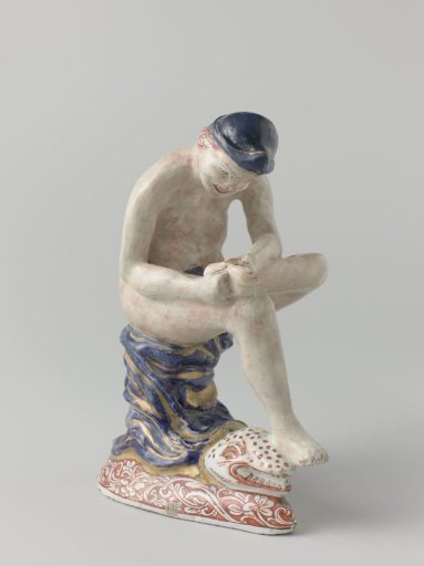 Thorn puller of faience