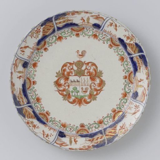 Plate with the coat of arms of Jan van Beuningen