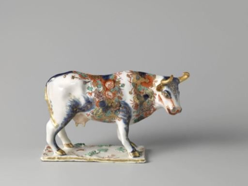 Cow, decorated with flowers
