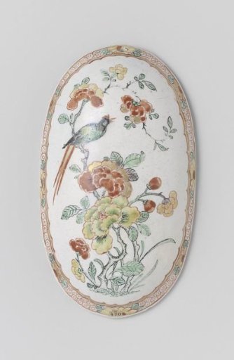 Brush rest of polychrome faience