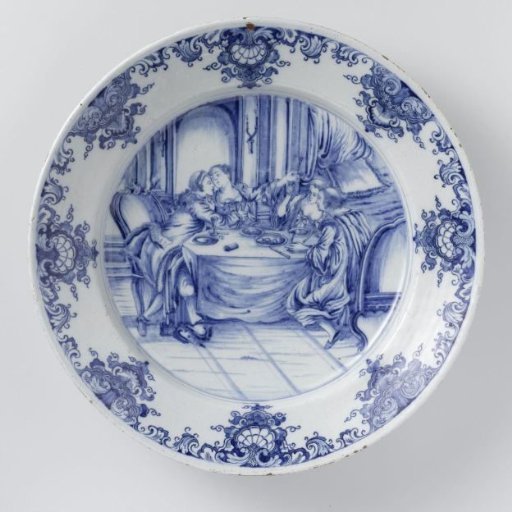 Charger with the Banquet from the Parable of the Prodigal Son
