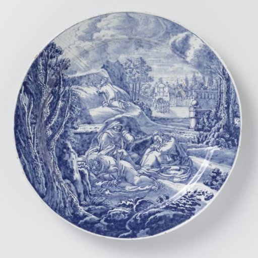 Plate with Jesus' prayer on the Mount of Olives