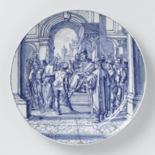 Plate with Jesus before Pontius Pilate