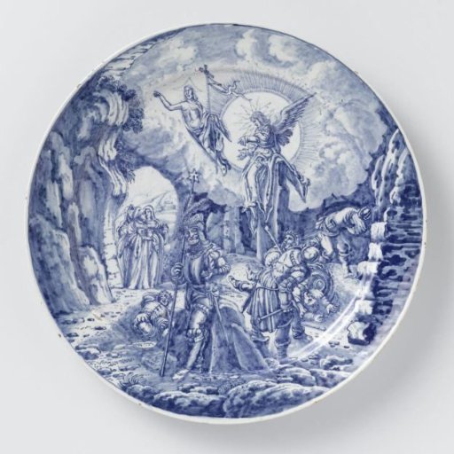 Plate with the resurrection of Christ