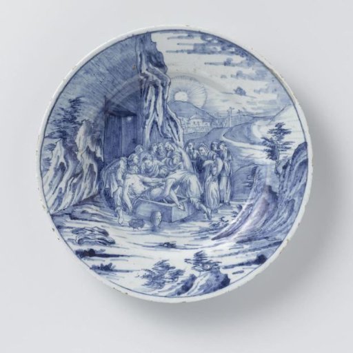 Faience Plate with the Deposition of Christ