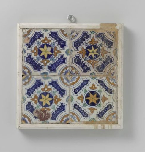 Panel of four tiles