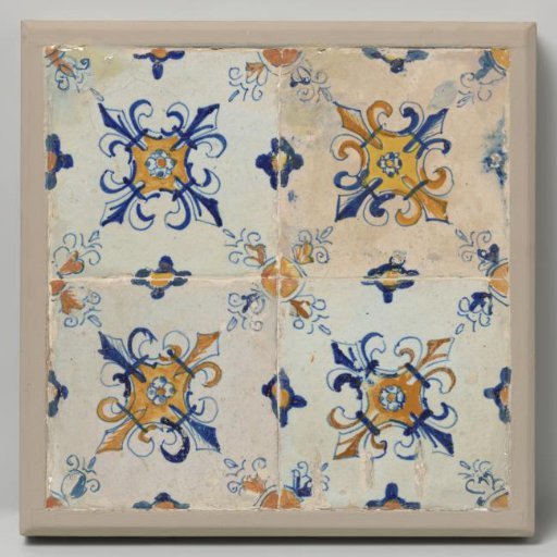 Panel of four tiles