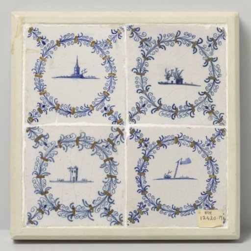 Field of four tiles
