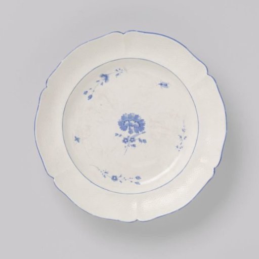 Dish with flower sprays and insects
