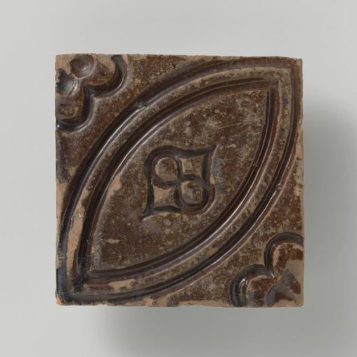 Tile with rosette