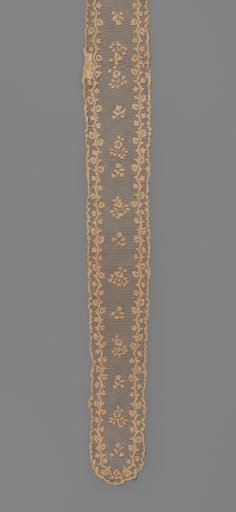 Two Sewn-together Lace Caps (Barbes) of Argentan Lace