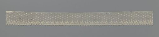 Strip of needle lace with hearts