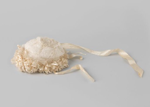 Children's Cap of Cluny Lace and White Batiste