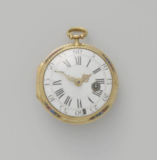 Watch with an Oriental scene
