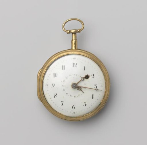 Clock of gilded copper
