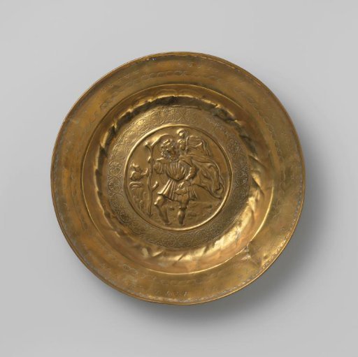 Plate with St. Christopher carrying the Child