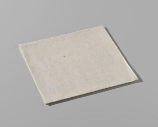 Table napkin with an equestrian portrait of John Churchill, Duke of Marlborough
