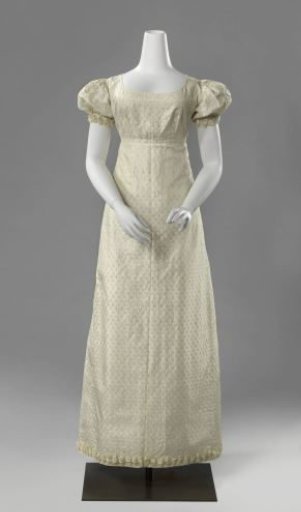 Wedding dress with puff sleeves