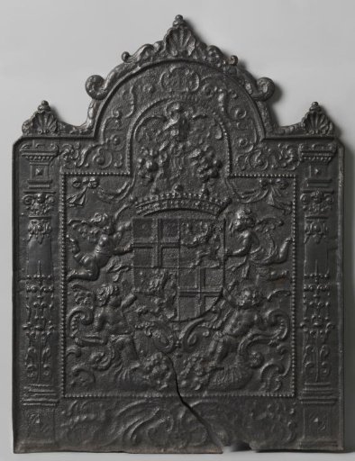 Fireplace plate with the coat of arms of the province of Utrecht