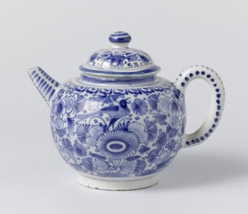 Lid, belonging to a pot with a handle (A).
