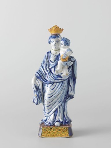 Mary with the Christ Child in faience
