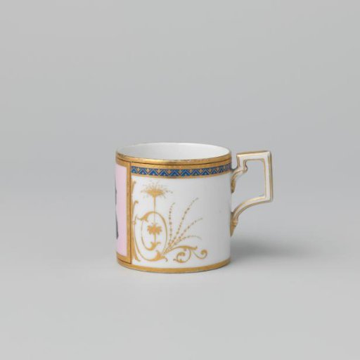 Cup with a portrait in profile