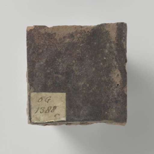 Brown-glazed floor tile