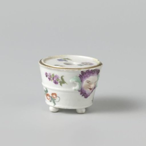 Flowerpot, Colorfully Painted with Flowers
