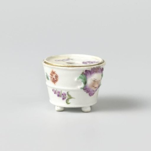 Flowerpot, Colorfully Painted with Flowers