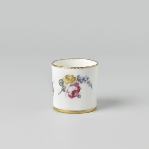 Cup with bouquets