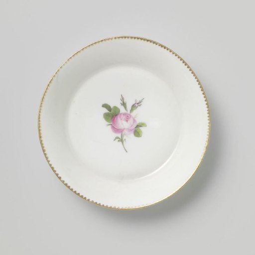 Saucer with a flower spray