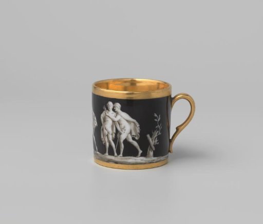 Cup with classical figures
